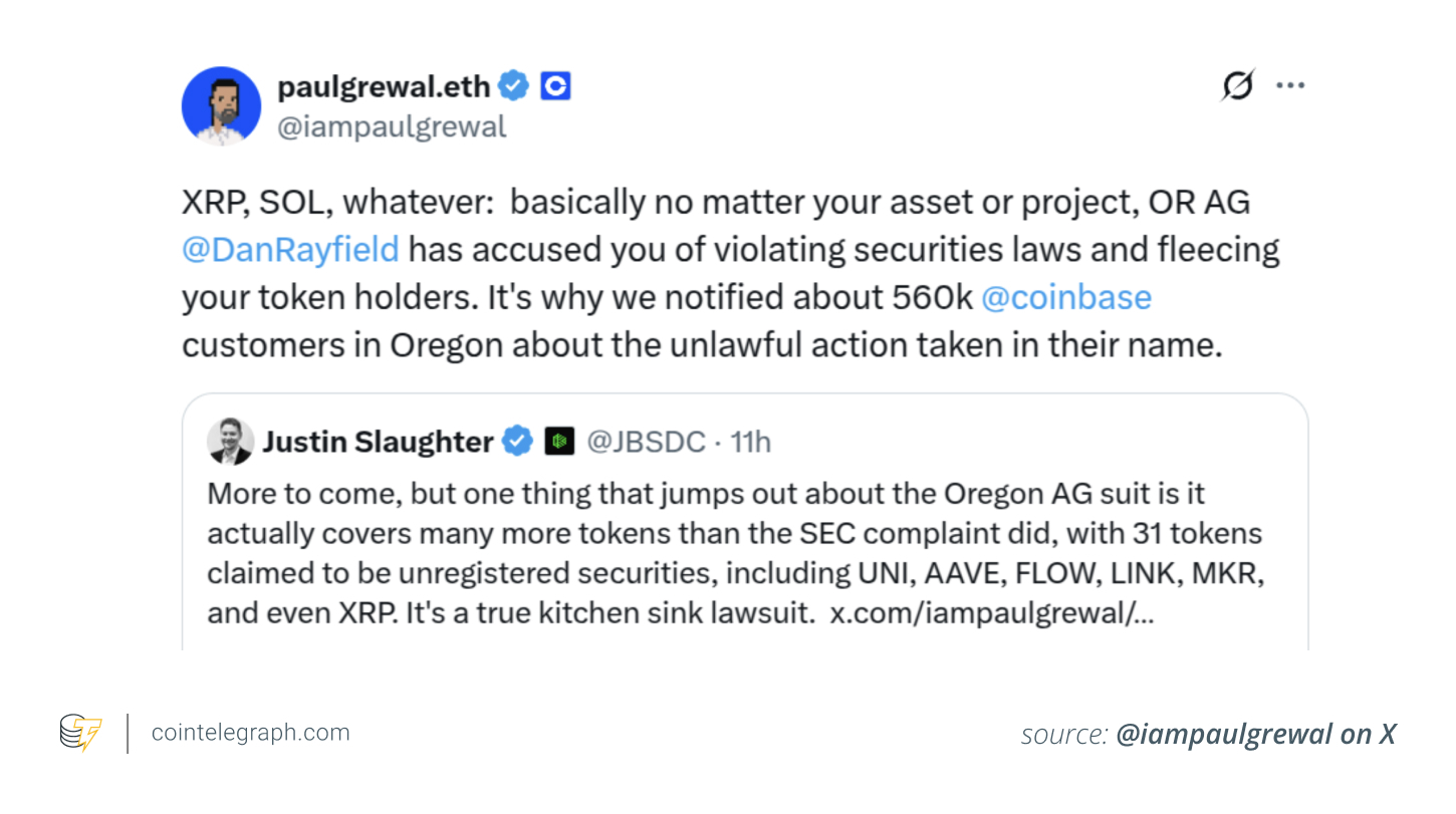 Debate on XRP as unregistered security Debate on XRP as unregistered security