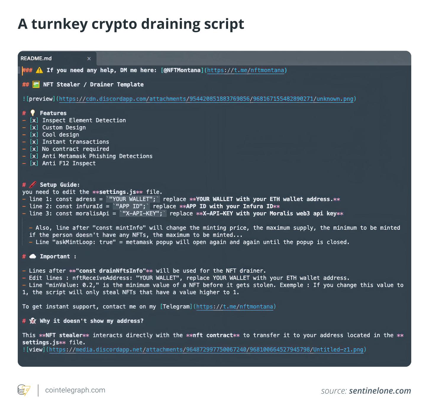 A turnkey crypto draining script A turnkey crypto draining script