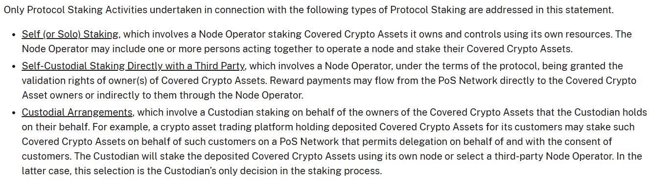 Security, SEC, United States, Staking