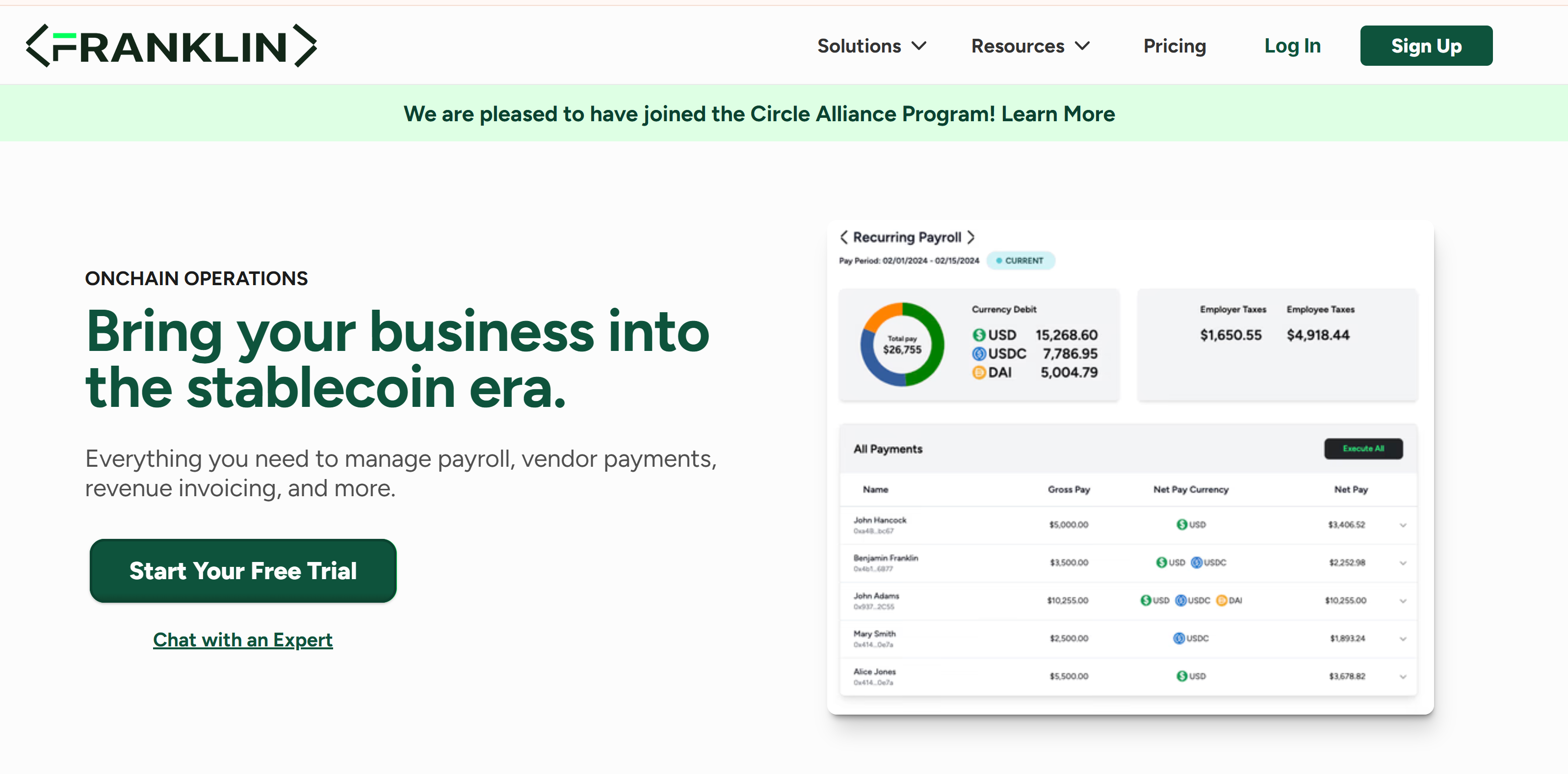 Cryptocurrencies, Payroll, Bitcoin Regulation, United States, Lending, Blockchain Storage