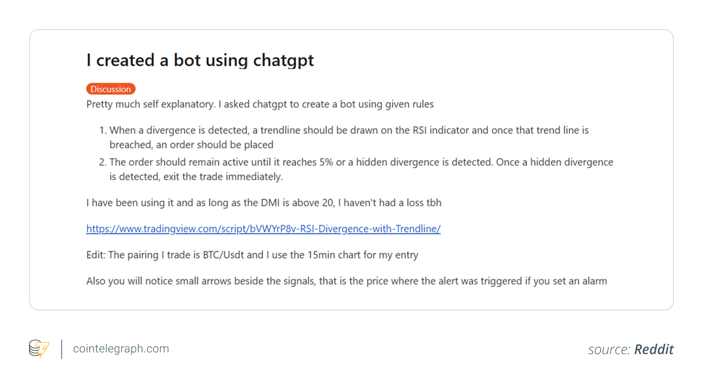 creating crypto trading bot with chatgpt