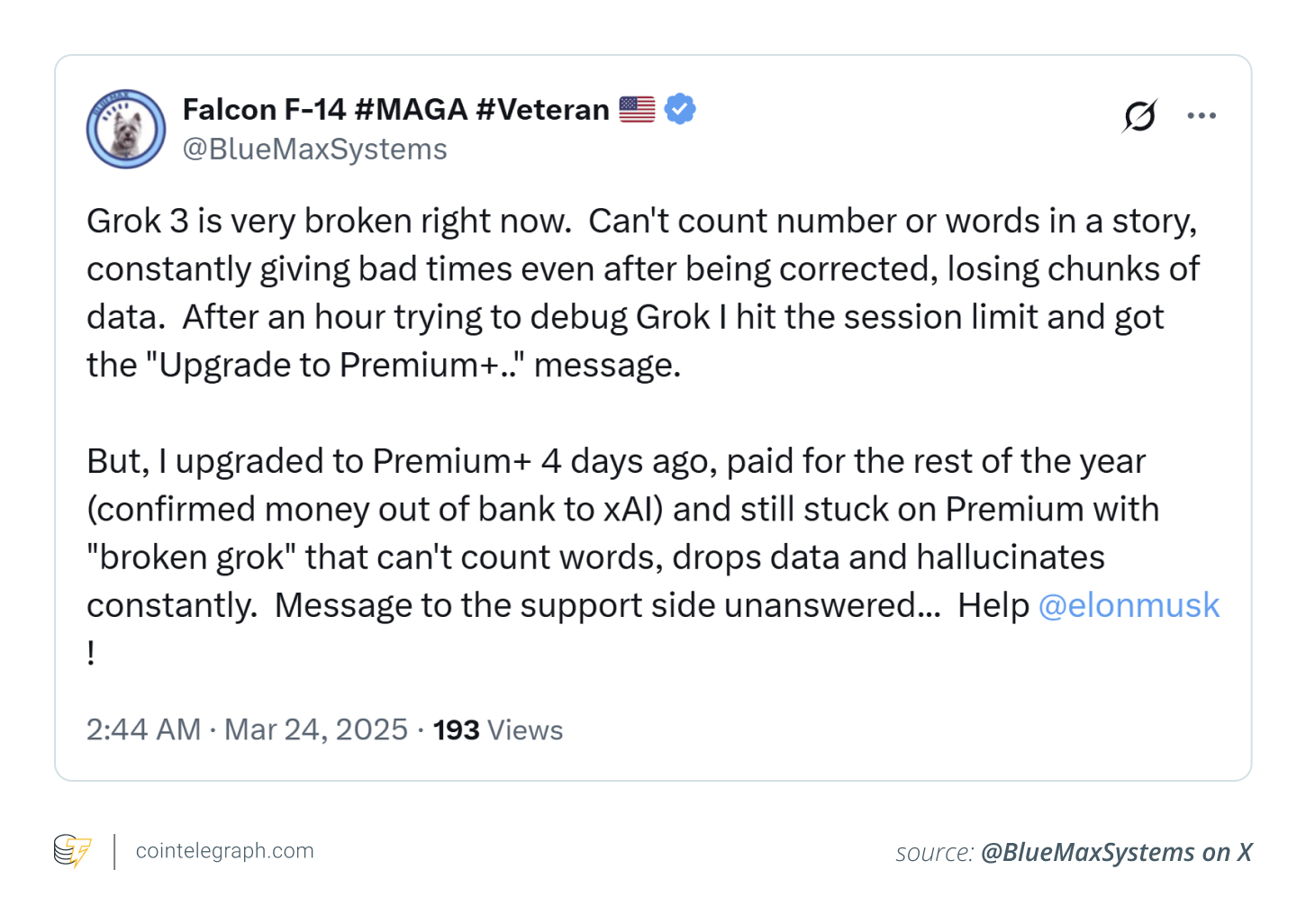Access issues with Grok-3 Access issues with Grok-3
