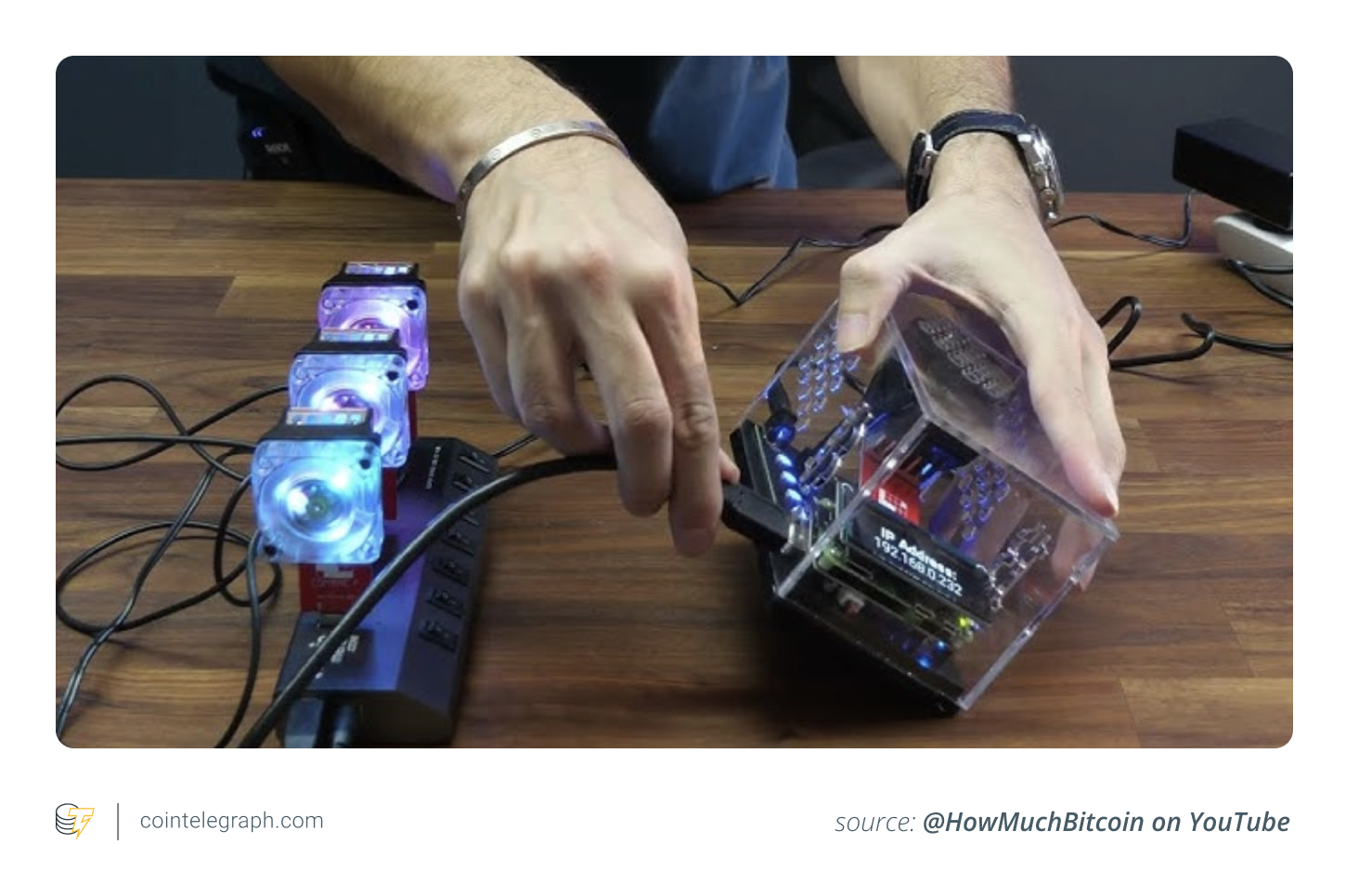 A typical solo miner setup A typical solo miner setup