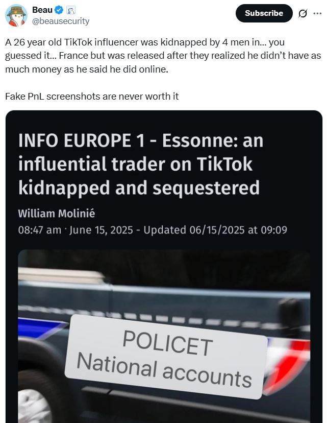 Cryptocurrencies, France, Wallet, Crimes