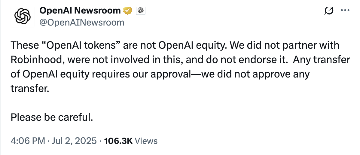 Robinhood, OpenAI, RWA, RWA Tokenization